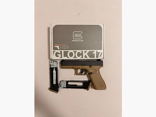 Glock 17 Gen 5 Coyote Tan | 4,5 mm | Co2 | 2x Magazin