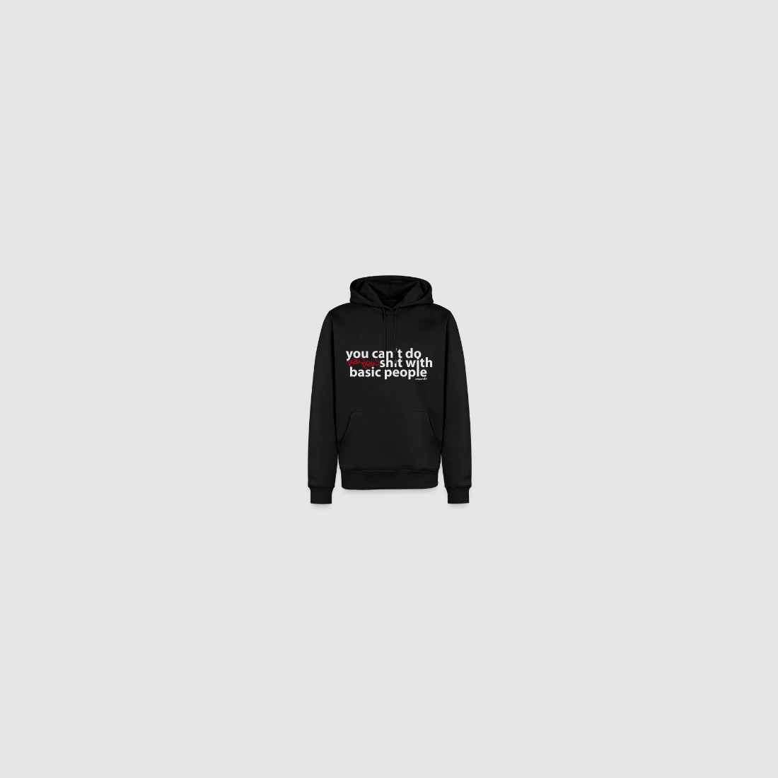 p*wp*w shit basic people - Männer Premium Hoodie Navy