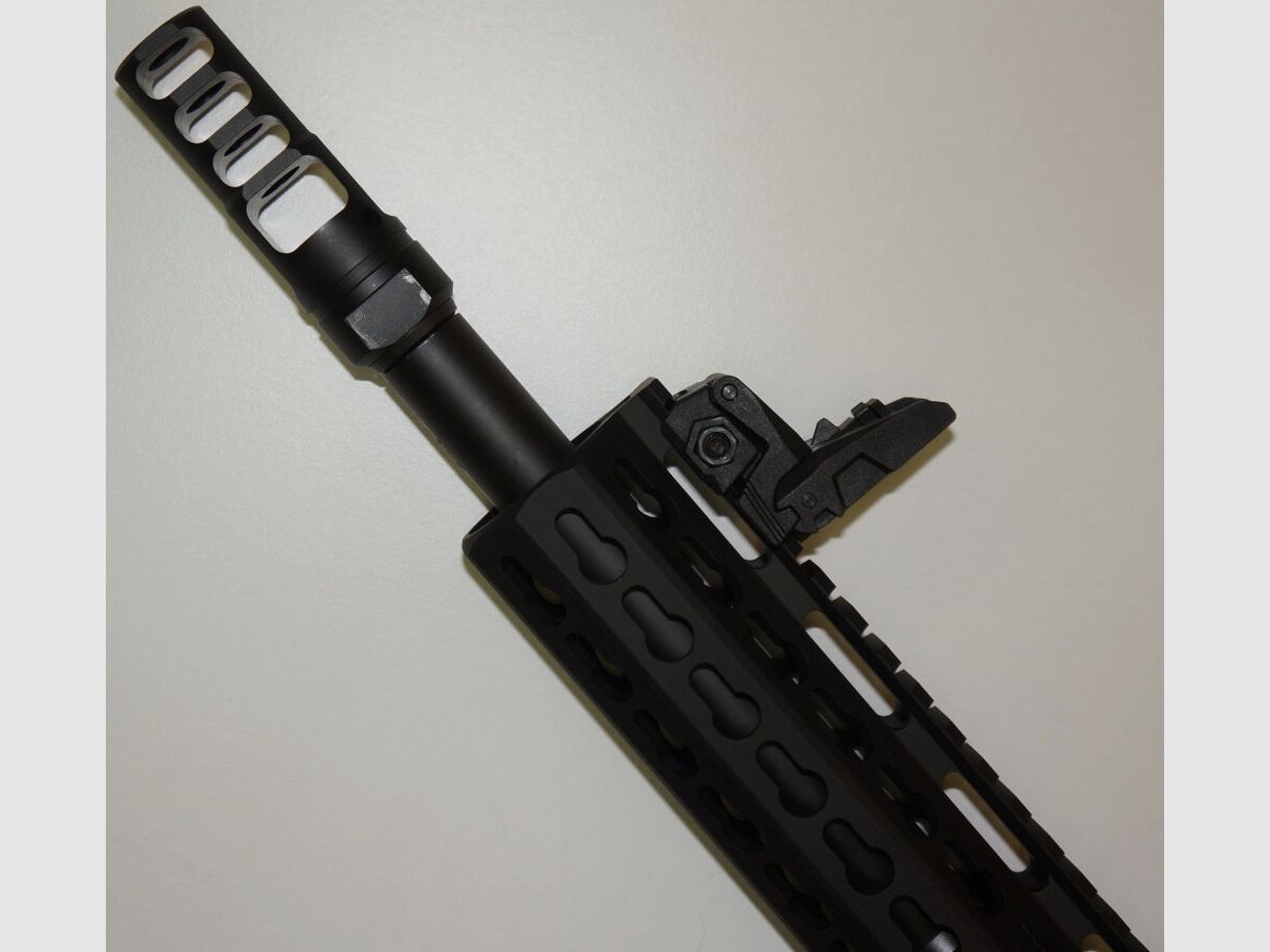 Schwaben Arms GmbH/GWMH Selbstladebüchse GWMH SPC-HUNTER A4 10" (SWISS PISTOL CARBINE) BLACK Kal.9x19 AR15 Glock Magazin