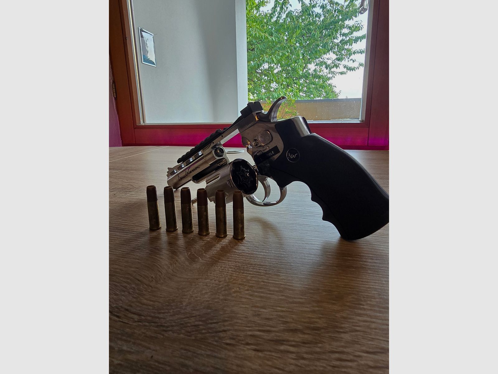 ASG Dan Wesson 6 inch 6mm BB CO2 revolver chroom