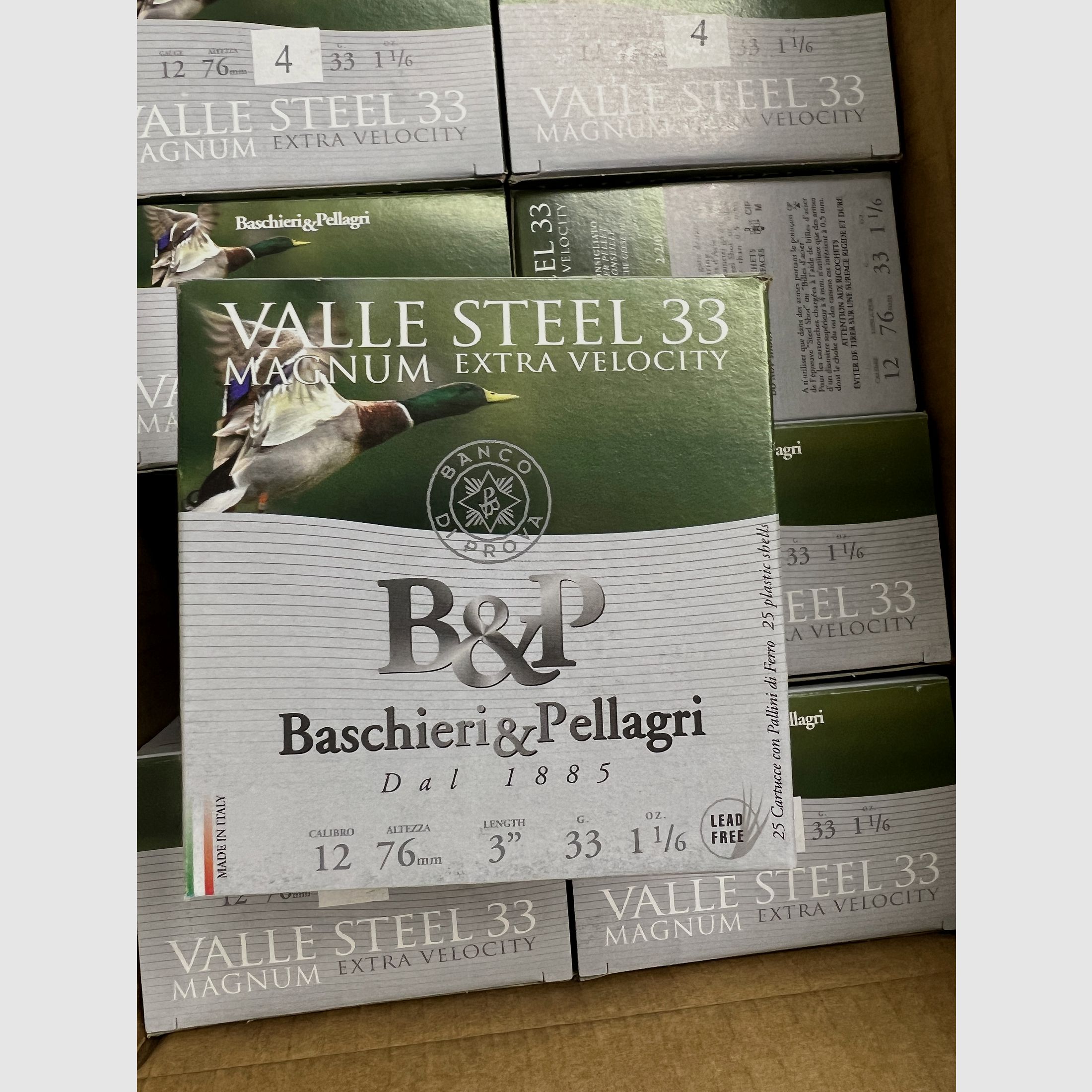 Baschieri & Pellagri Valle Steel *Bleifrei*  HV 12/76 33 g, 3,1 mm