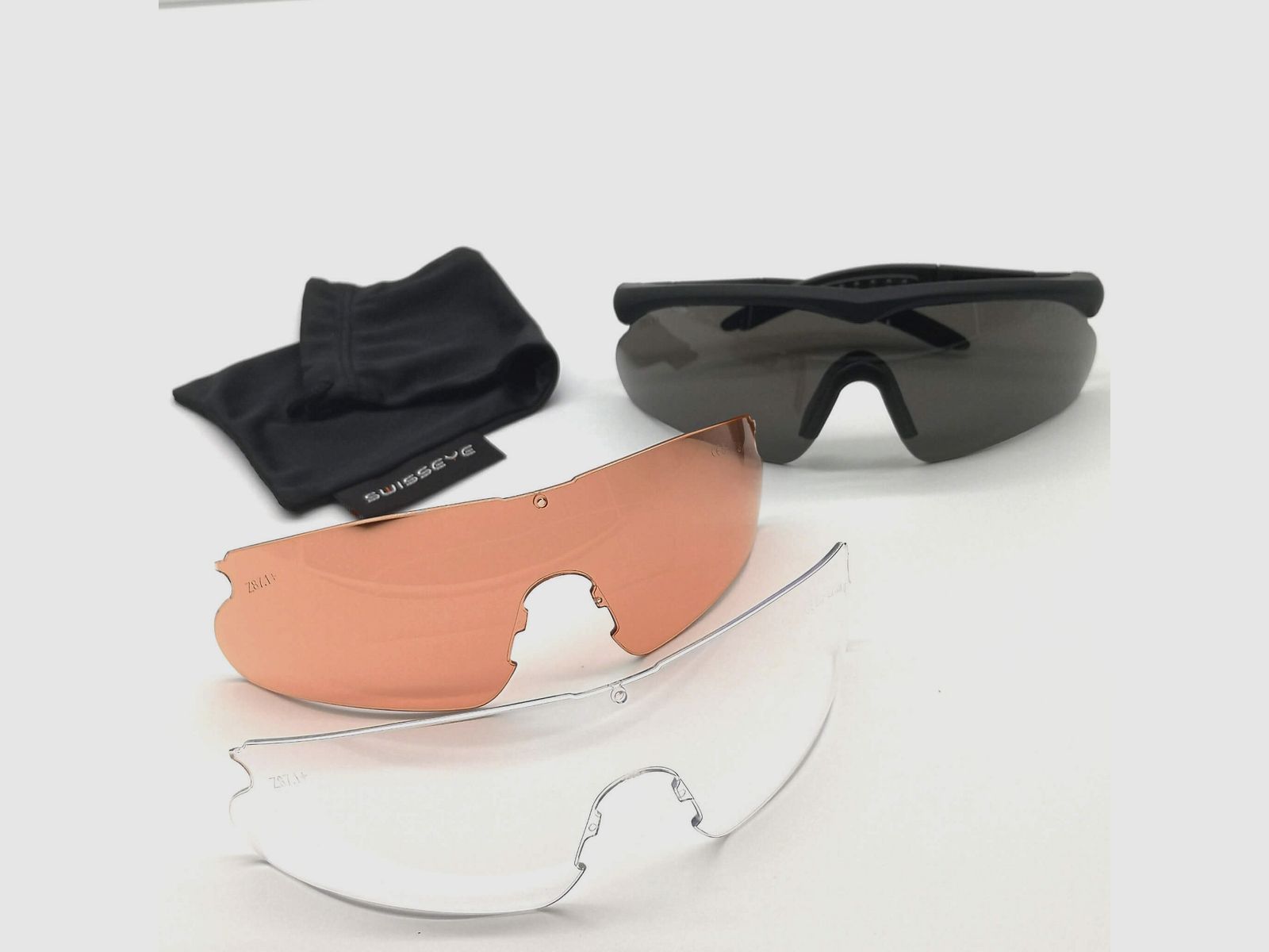 Swiss Eye Schießbrille Trap und Skeet Brille Raptor mit Wechselgläsern