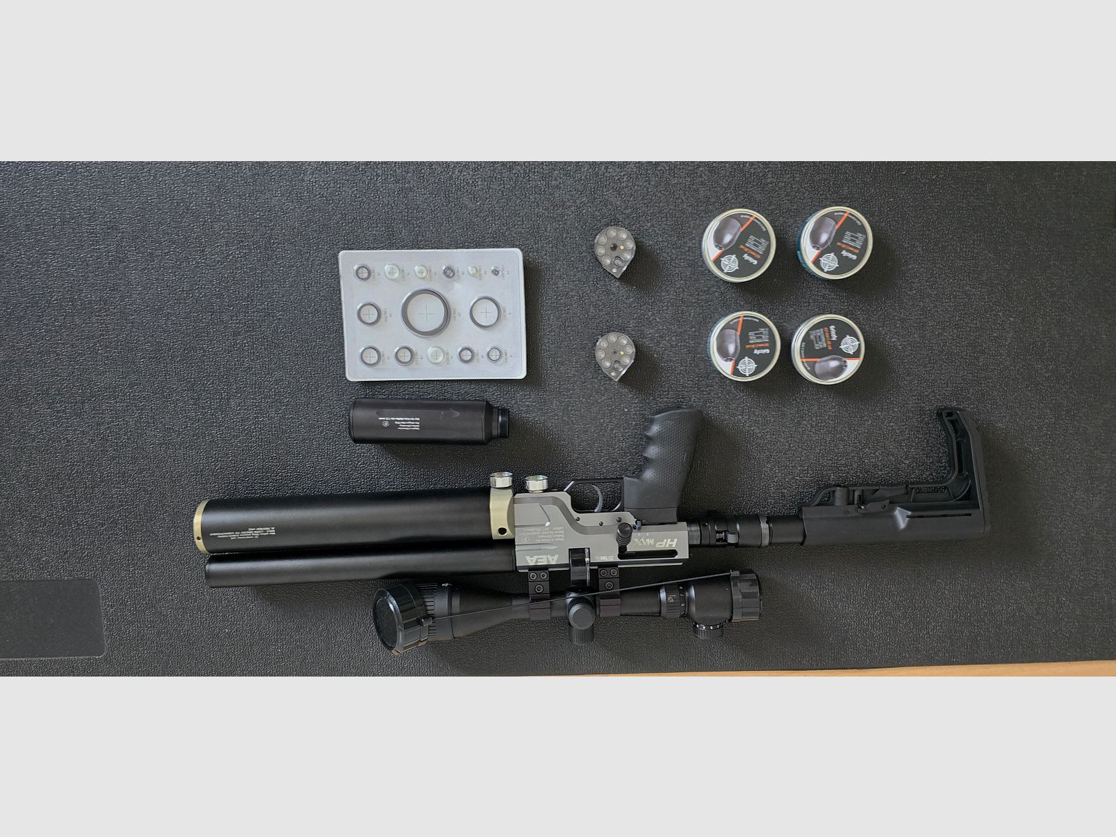 Verkaufe AEA HP Max MK1 9mm + FX Zielfernrohr + umfangreiches Zubehör – Top Zustand!