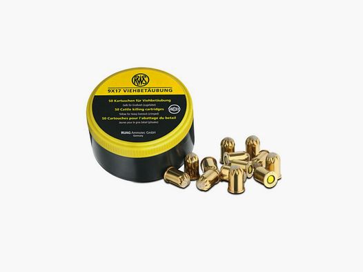RWS cartouche d’abattage 9x17 mm jaune