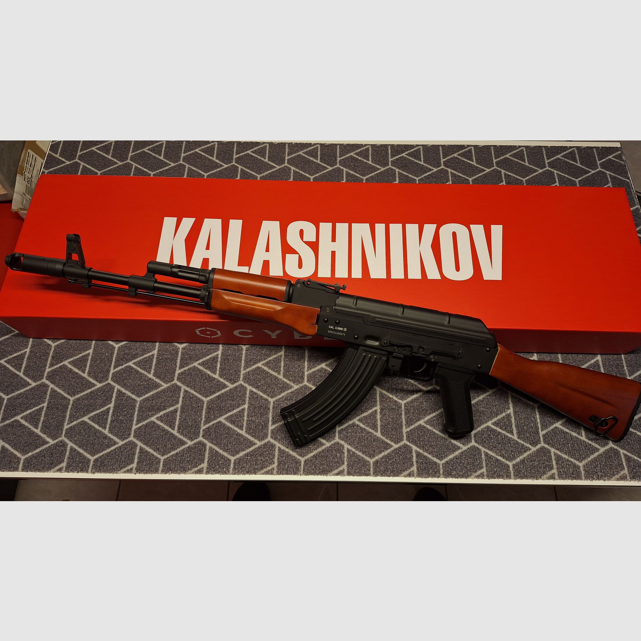 Kalashnikov AK74 G.S.G. Co2-Rifle de aire 4,5 mm-NUEVO!