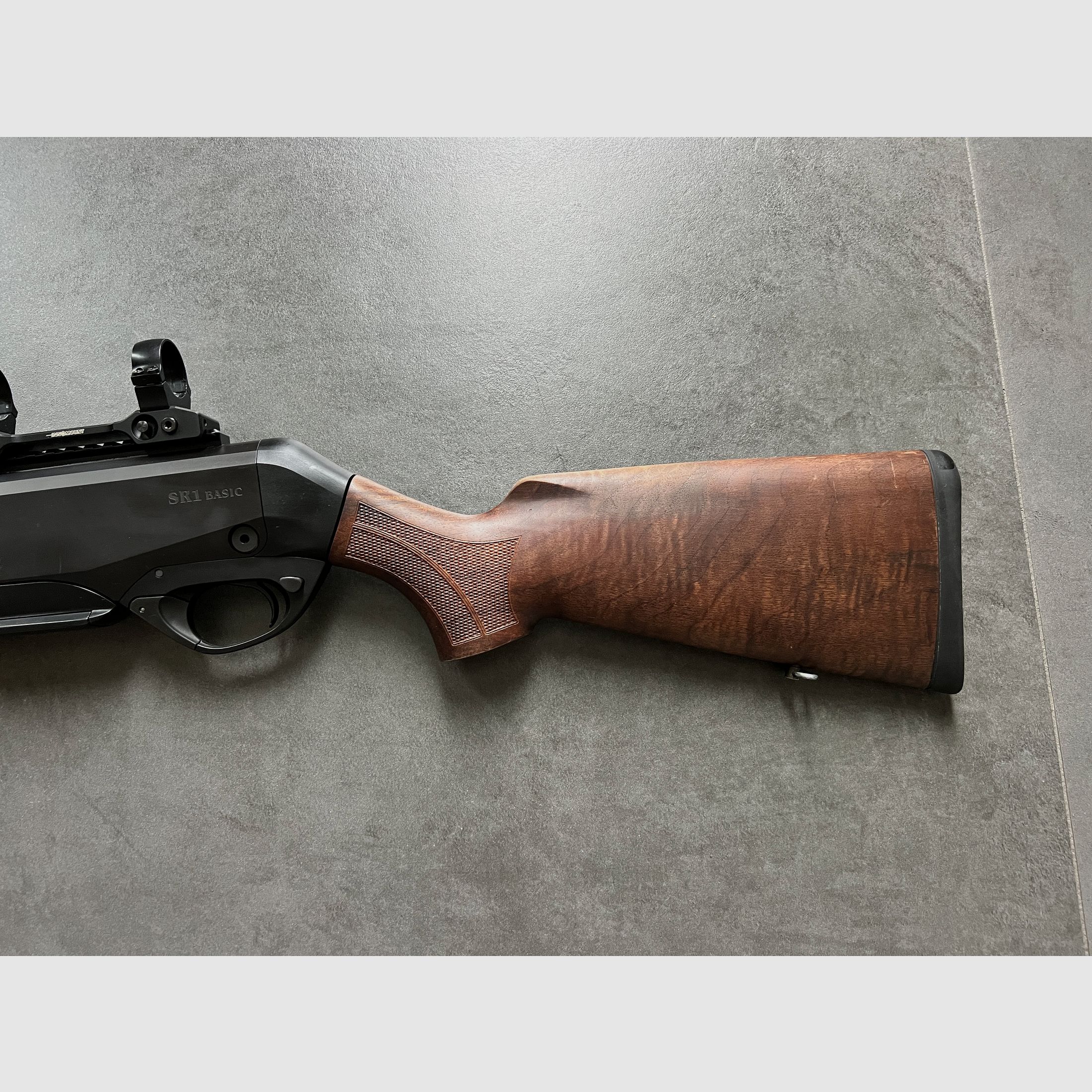 Selbstladebüchse Merkel SR1 Kal. 8x57 IS mit Schalldämpfer und Montage