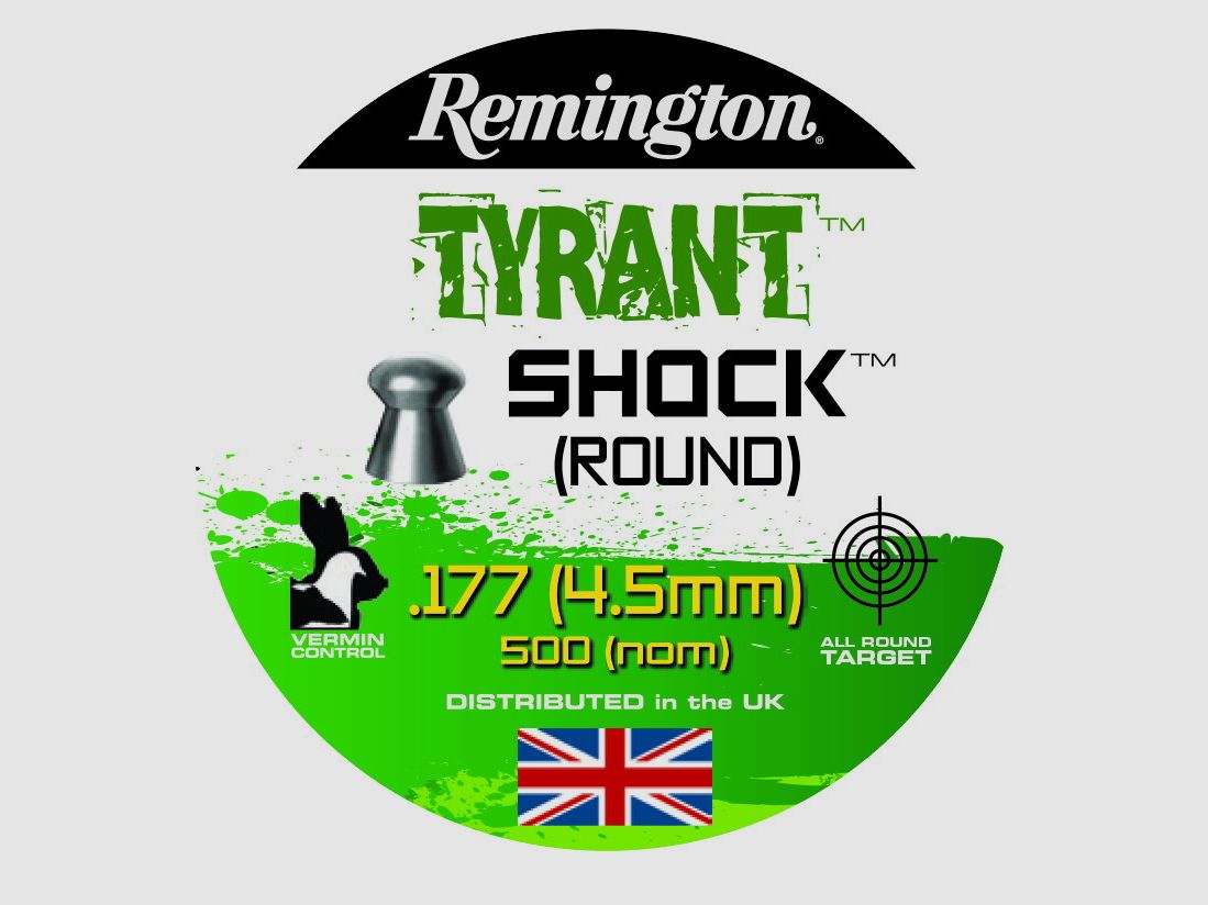 Remington Tyrant Shock Round Cal. .177 / 4.5mm, 500 shots