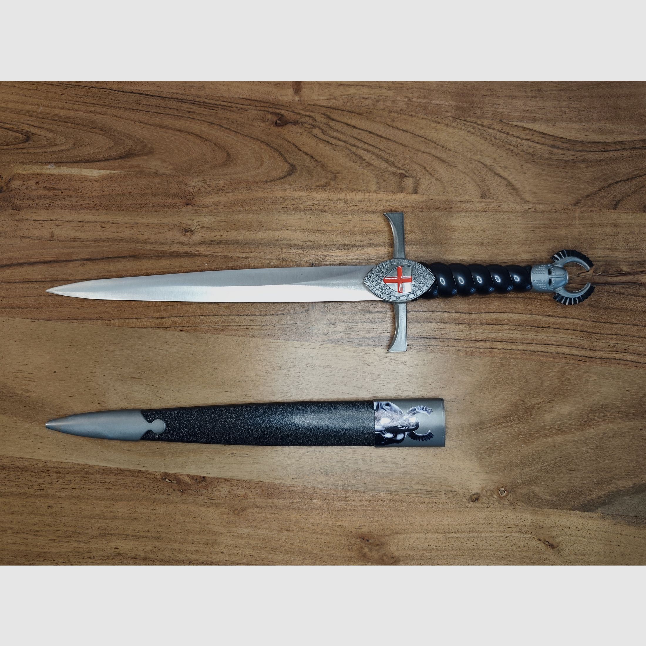 Kreuzritter Dekodolch Stahl mit Scheide 40cm 