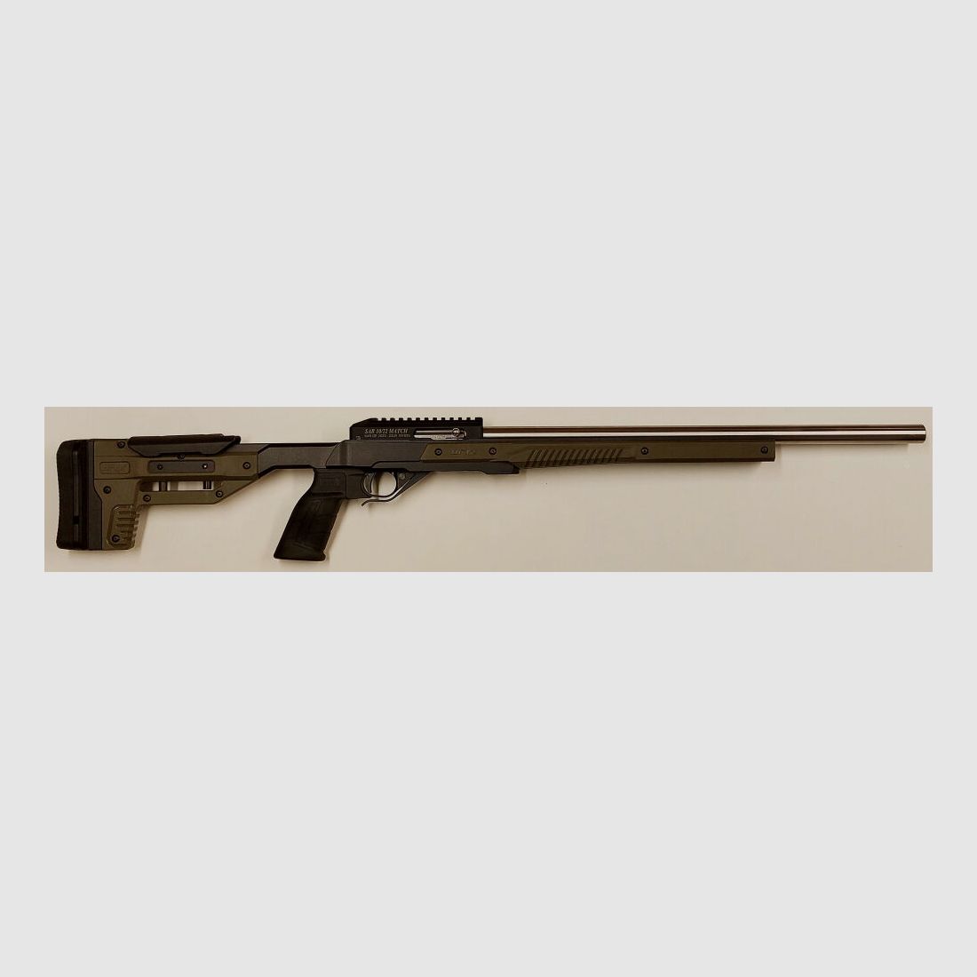 Schwaben Arms GmbH - Neuheit - SAR 10/22 MATCH Selbstladebüchse, Kaliber .22L.R., mit Bullbarrel und MDT ORYX Schaft