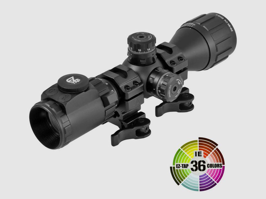 Like-new UTG Bugbuster 3-9x32 IE riflescope (36 colors, Mil-Dot) - SCP-M392AOIEWQ