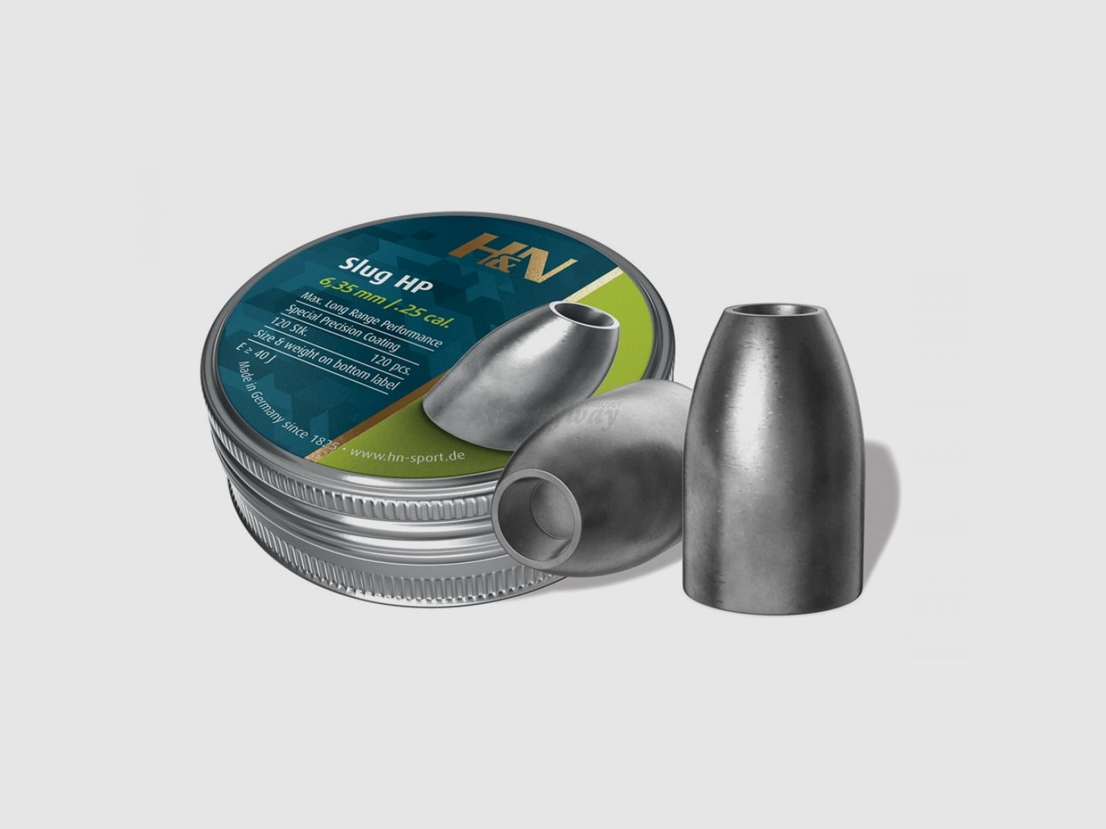 H&N SLUG HP II.250 / 6,36 MM 34 GRAIN (120), imagen 1 de 2