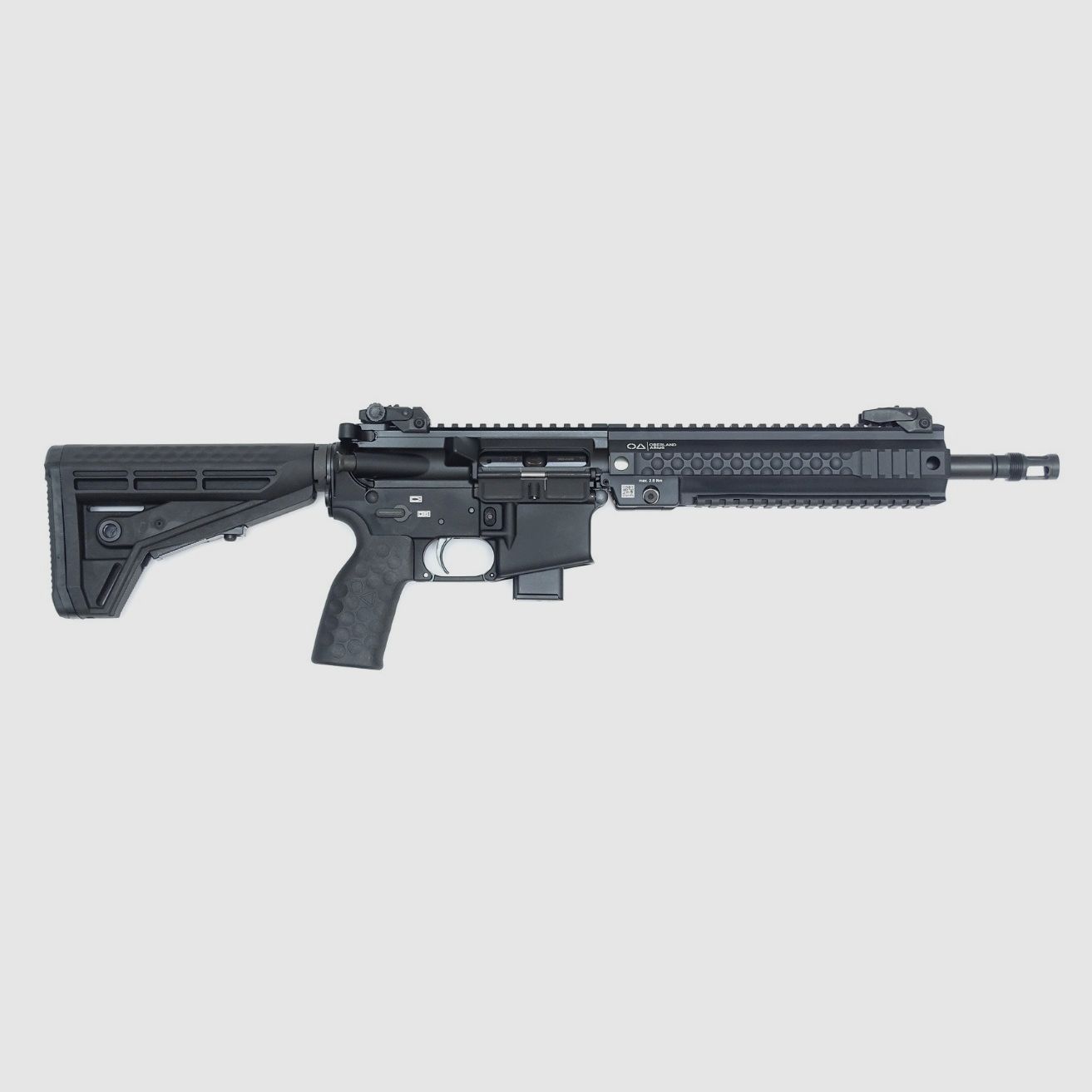 OA-15 PR M9 CORTO, cañón pesado de 12", guardamanos OA MSR de 9,5", seguro a ambos lados, culata OA M4-PR-M9-S