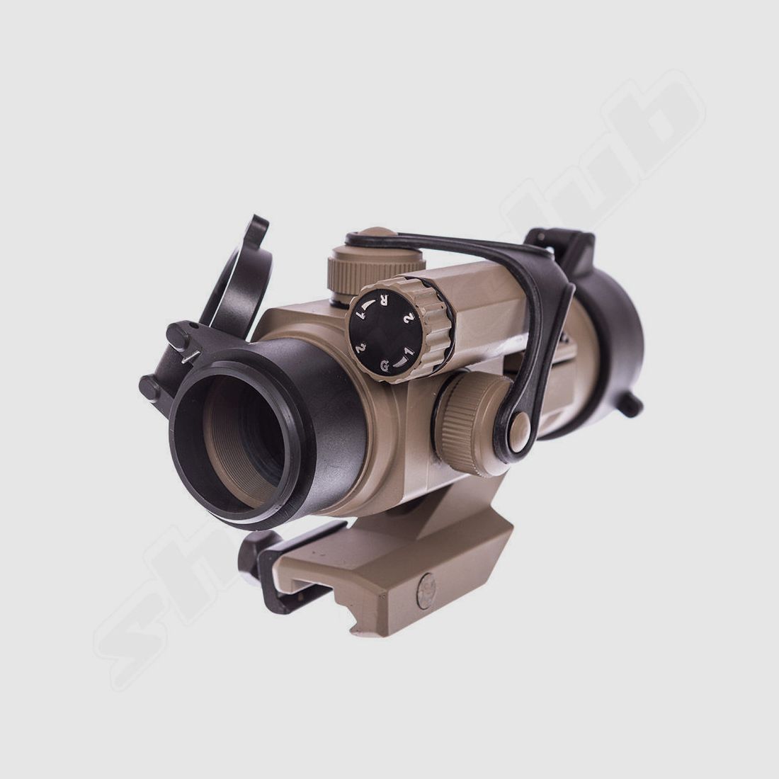 AIM-O M2 Airsoft Red Dot Sight inkl. Cantilever Mount - Desert