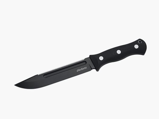 Couteau d'extérieur et de survie Herbertz D2 avec poignée en G10