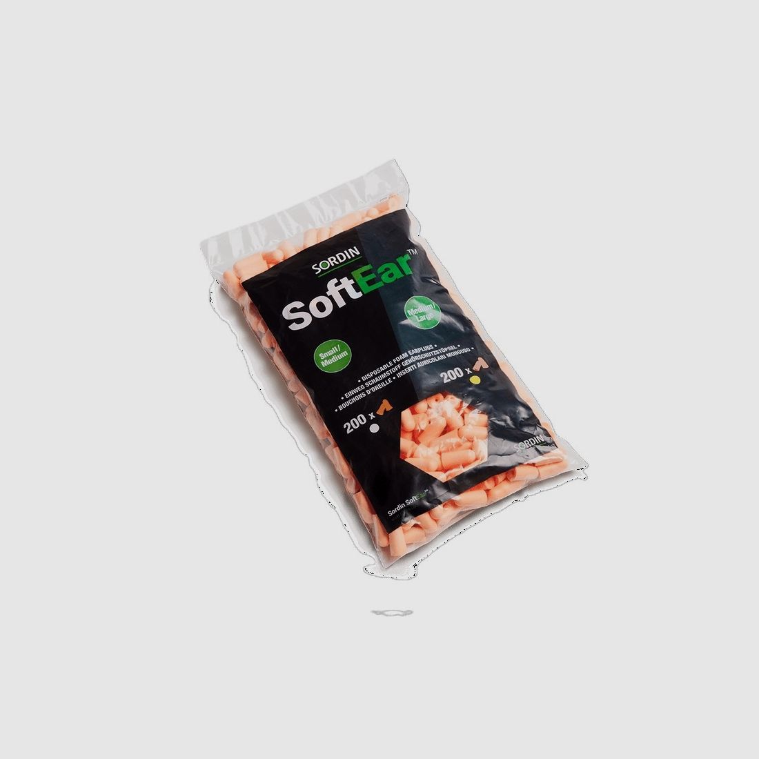 SORDIN Tapones Silicona Sordin Refil Peach (ML) (1×200), imagen 2 de 2