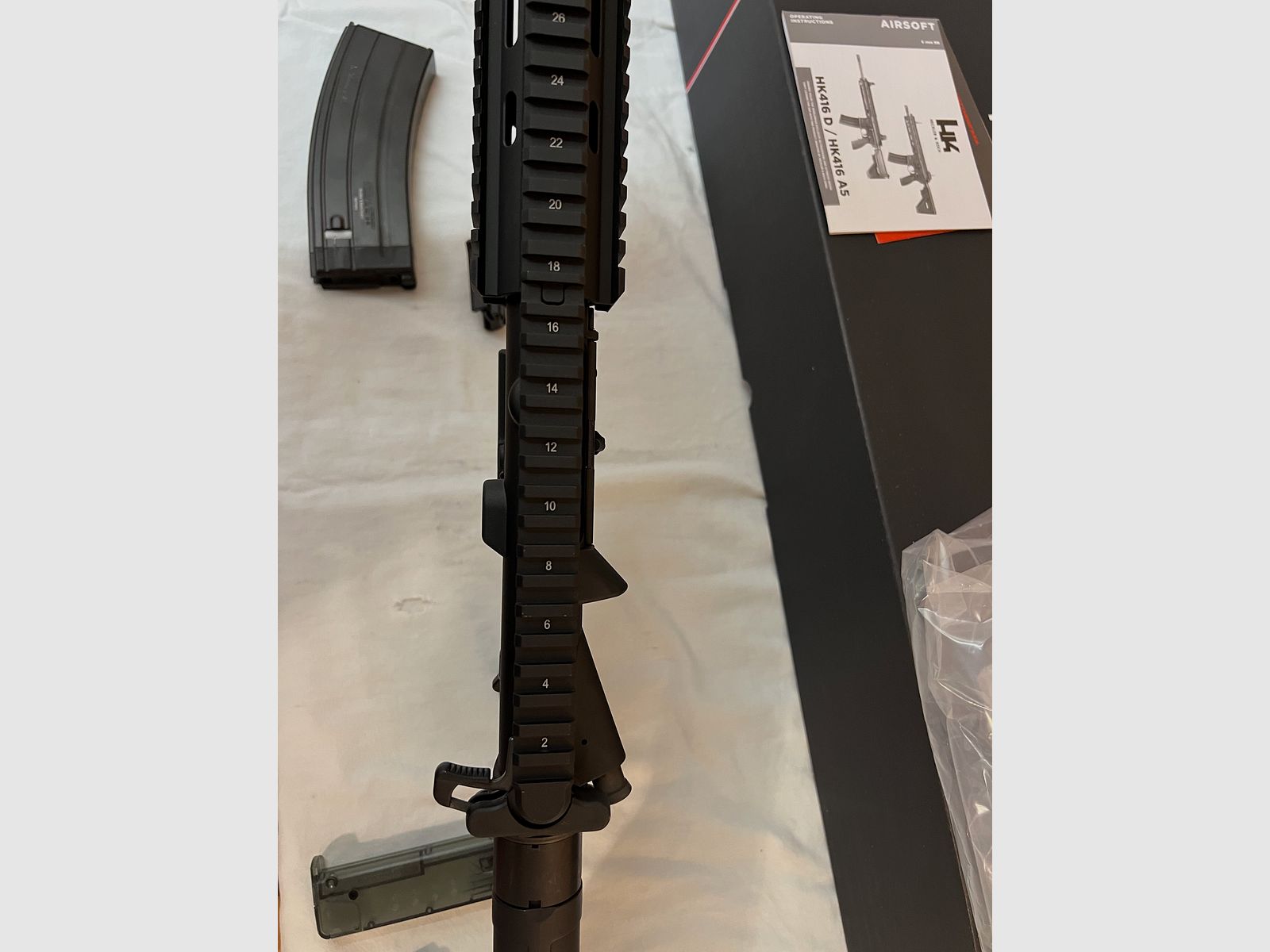 Umarex VFC Heckler & Koch HK416 A5 Airsoft Vollmetall Gas-Blow-Back 6mm BB nero - Generazione 3 nuovo leggermente graffiato handguard NP 650€