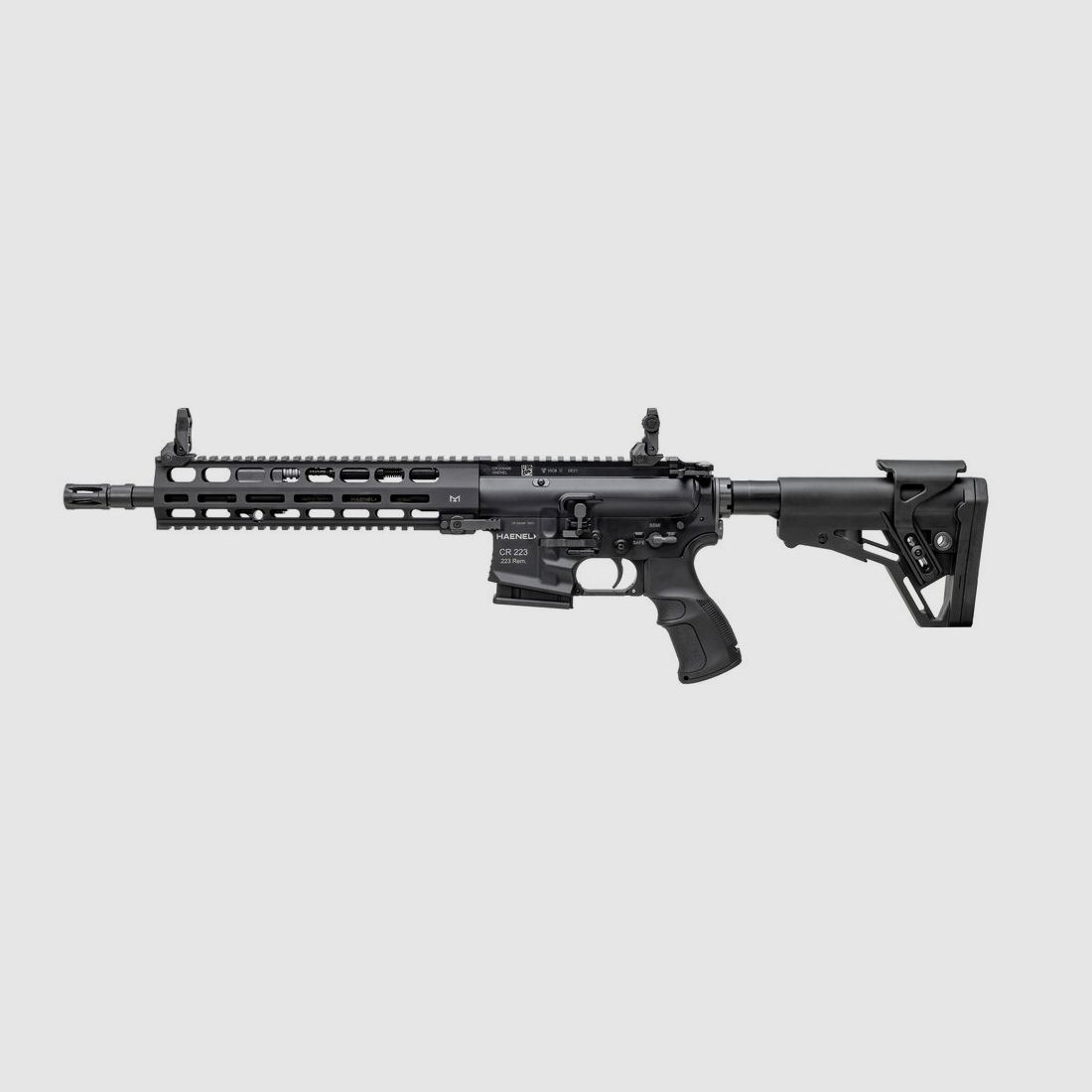 Haenel Selbstladebüchse CR 223 M-LOK Handschutz Lauflänge 318 mm | Direktabzug (3.200 g) | Handschutz lang | Schwarz | nicht sportlich zugelassen, Bild 2 von 2