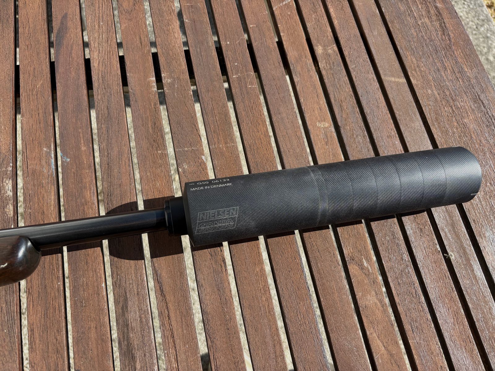 Tikka 695, cal. 9.3x62 with silencer