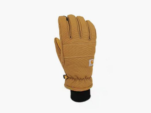 Carhartt Insulated Duck Sythetic Leather Touch-Sensitive Knit Cuff Glove Women Carhartt Brown S