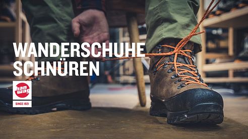 Wanderschuhe richtig schnüren