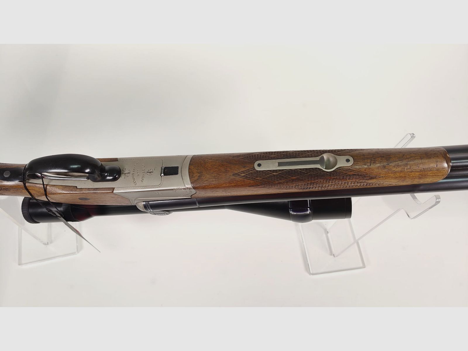 Krieghoff Trumpf Simplex Drilling 7x65 R / 16/70 with insert barrel .222 Rem. and Zeiss Diavari ZM 3–12x56 T*, image 9 of 9