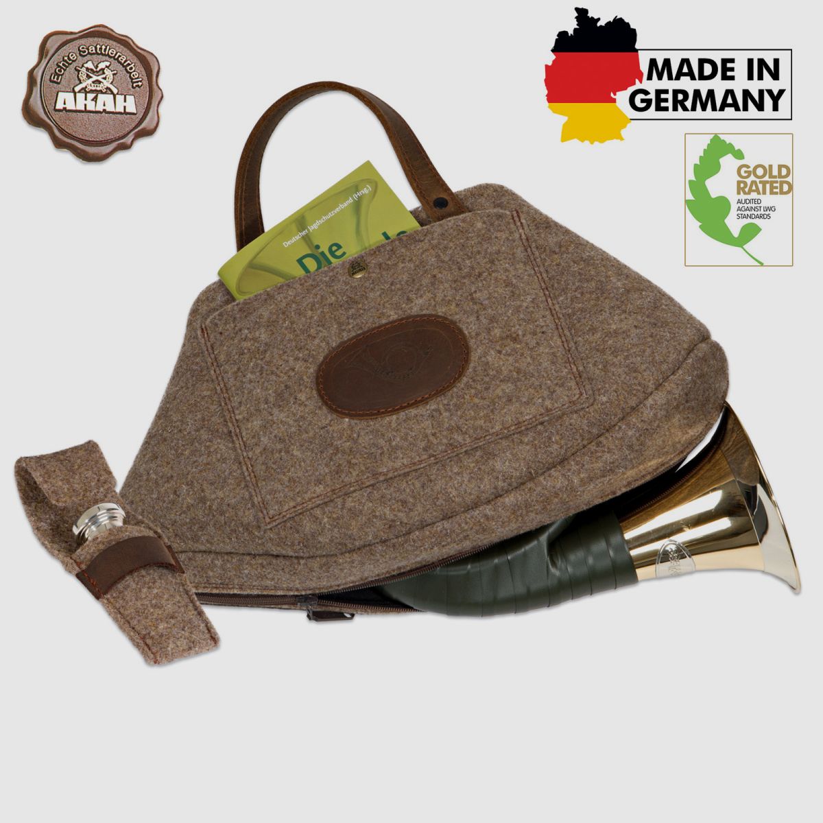 Futerał z filcu wełnianego AKAH na róg Fürst Pless