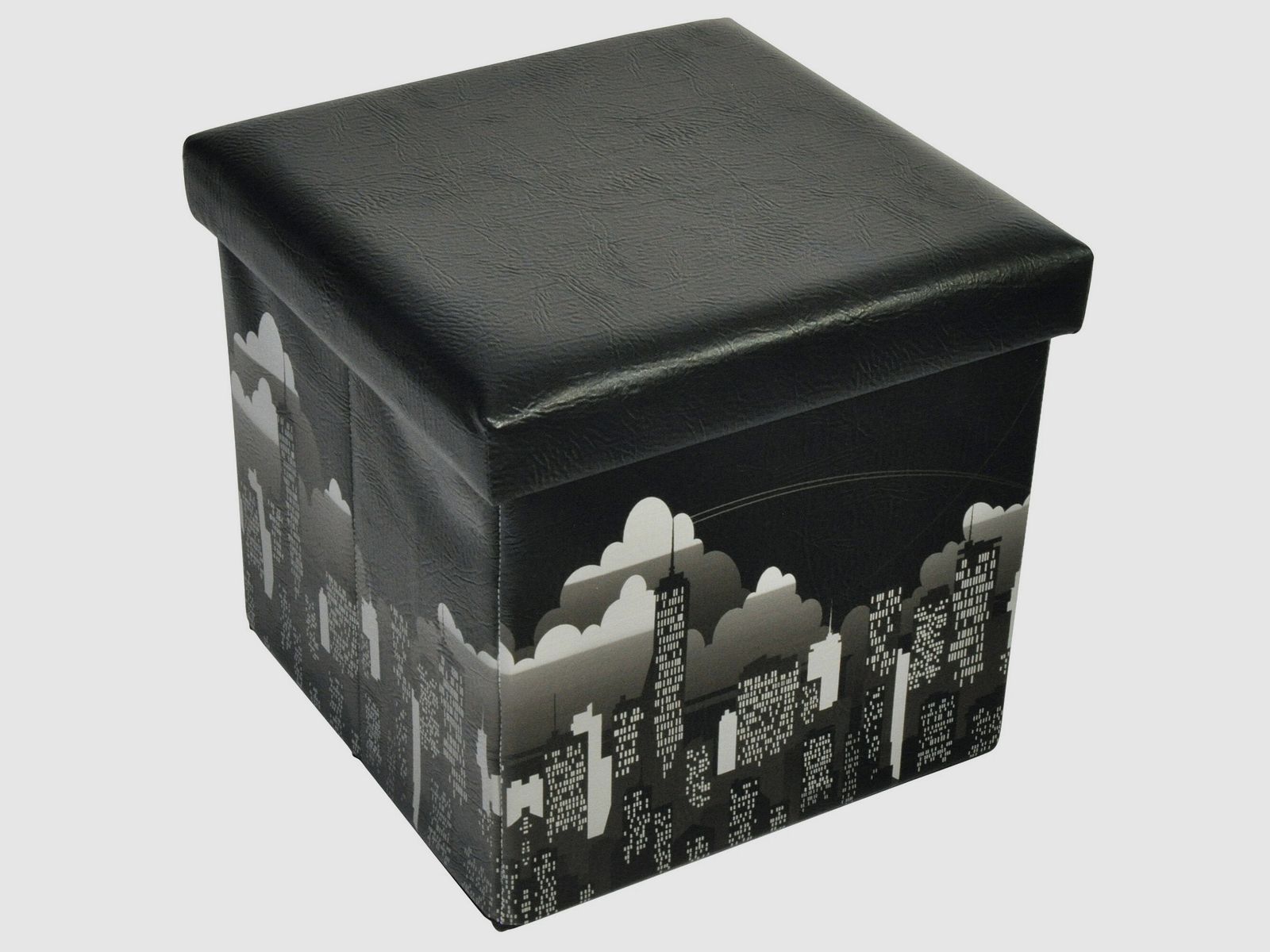 Scatola di stoccaggio/Pouf, New York, immagine 1 di 3