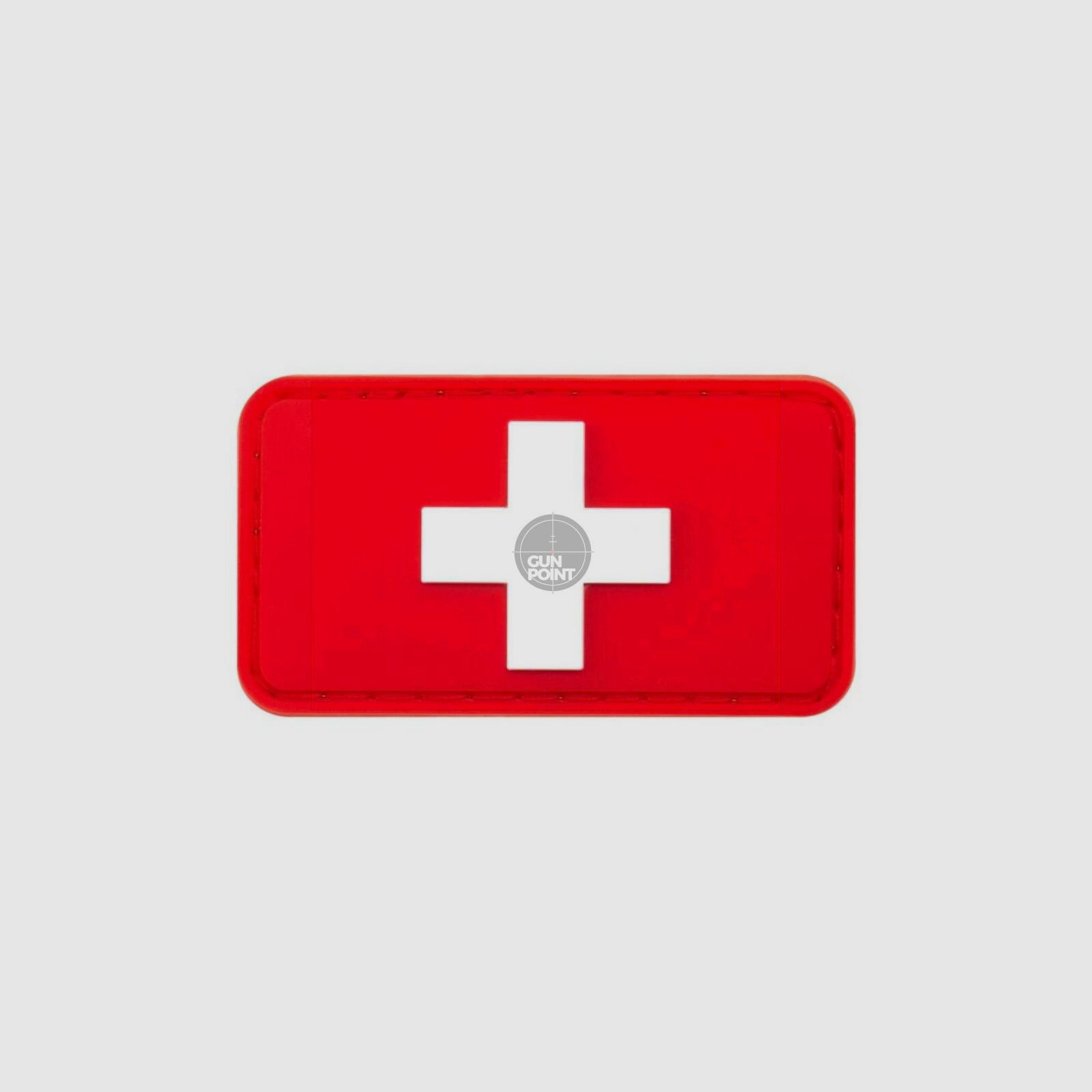 JTG Swiss Flag Rubber Patch-Multicolor