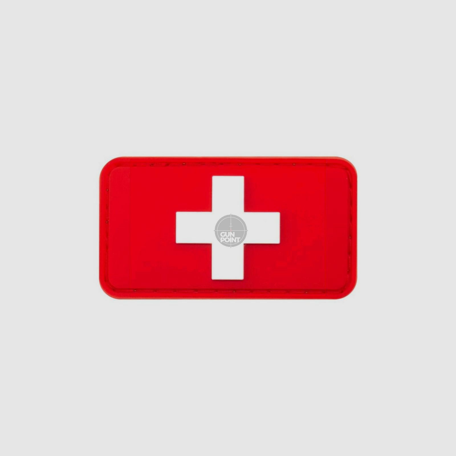 JTG Swiss Flag Rubber Patch-Multicolor