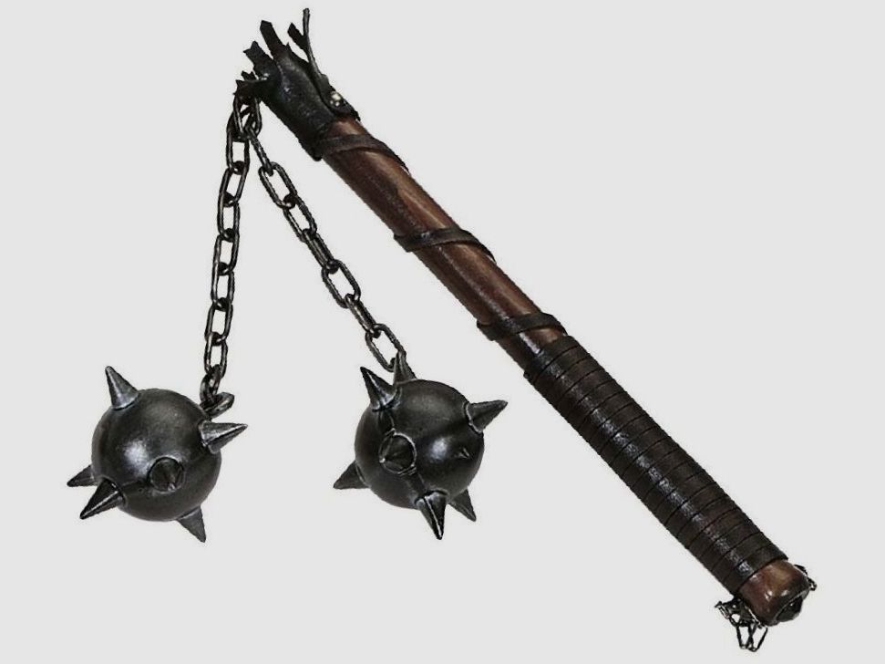 Morgenstern mit 2 Kugeln