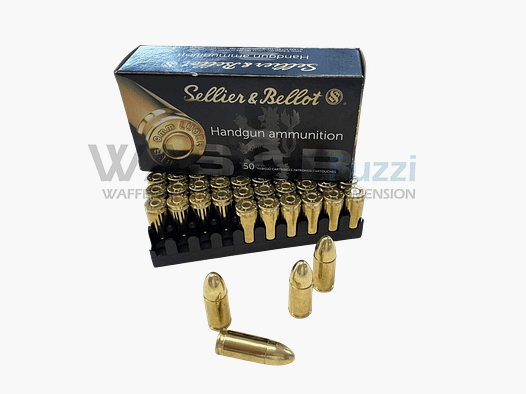 S&B 9mm Luger FMJ 124gr. 50 cartouches