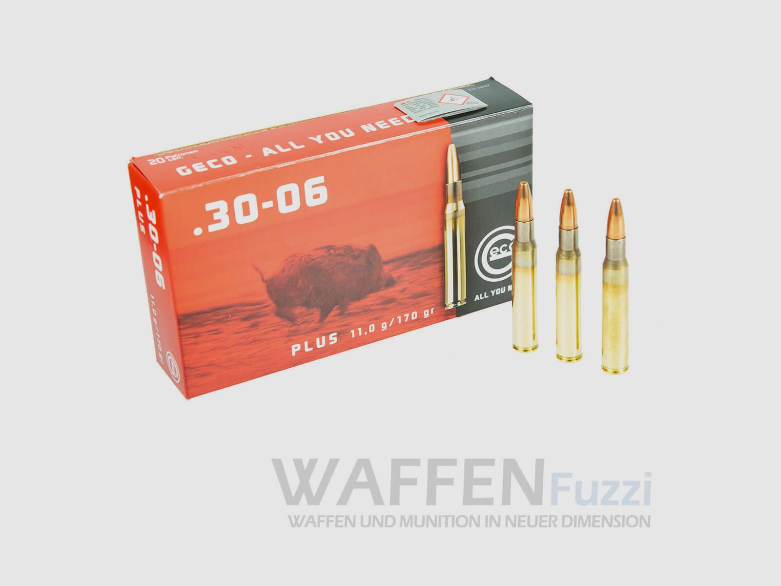 Geco Plus caliber .30-06 hunting ammunition 170gr