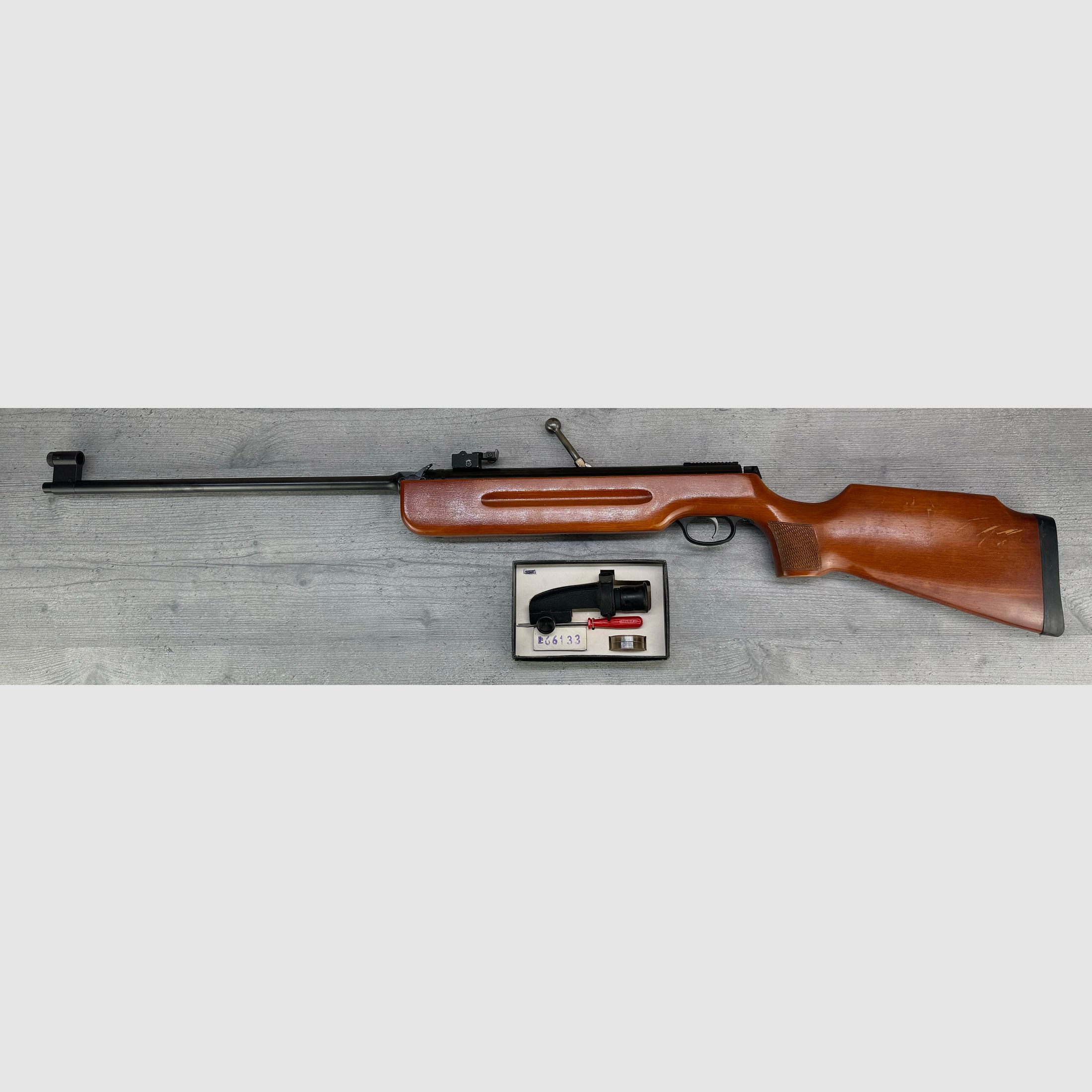 Haenel Mod. 311 Luftgewehr 4,5mm Diabolo mit Original Diopter (+Set) und Kimme, Tragetasche