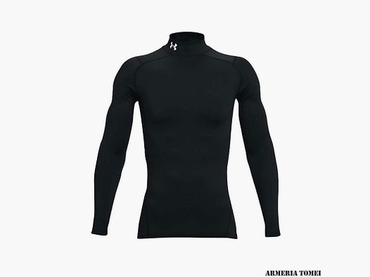UNDER ARMOUR – MEN – LUPETTO COLDGEAR® ARMOUR COMPRESSION Black / White – 001