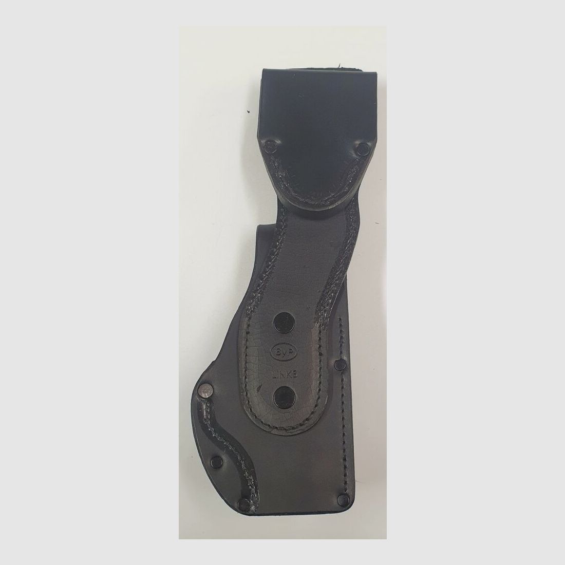 unbekannt Leder Holster P7 von der bayrischen Polizei, schwarz Leder, links