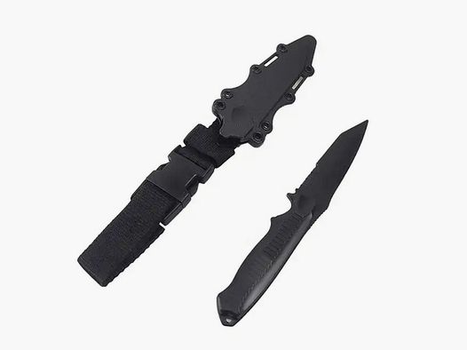 Coltello da allenamento in stile "Tanto" con fodero nero