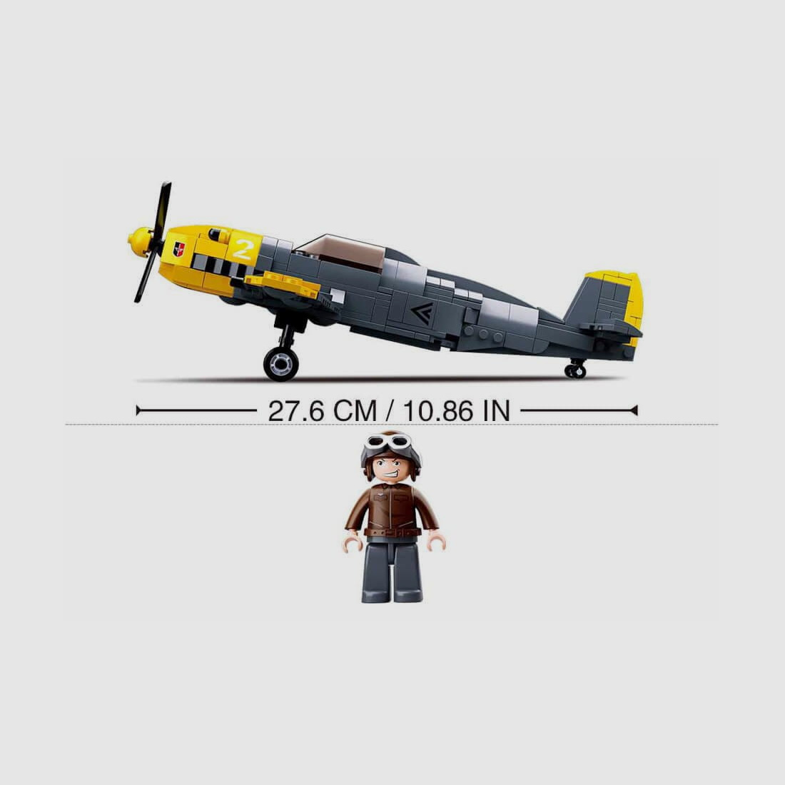 Sluban WWII - Deutscher Jagdbomber Messerschmitt BF 109