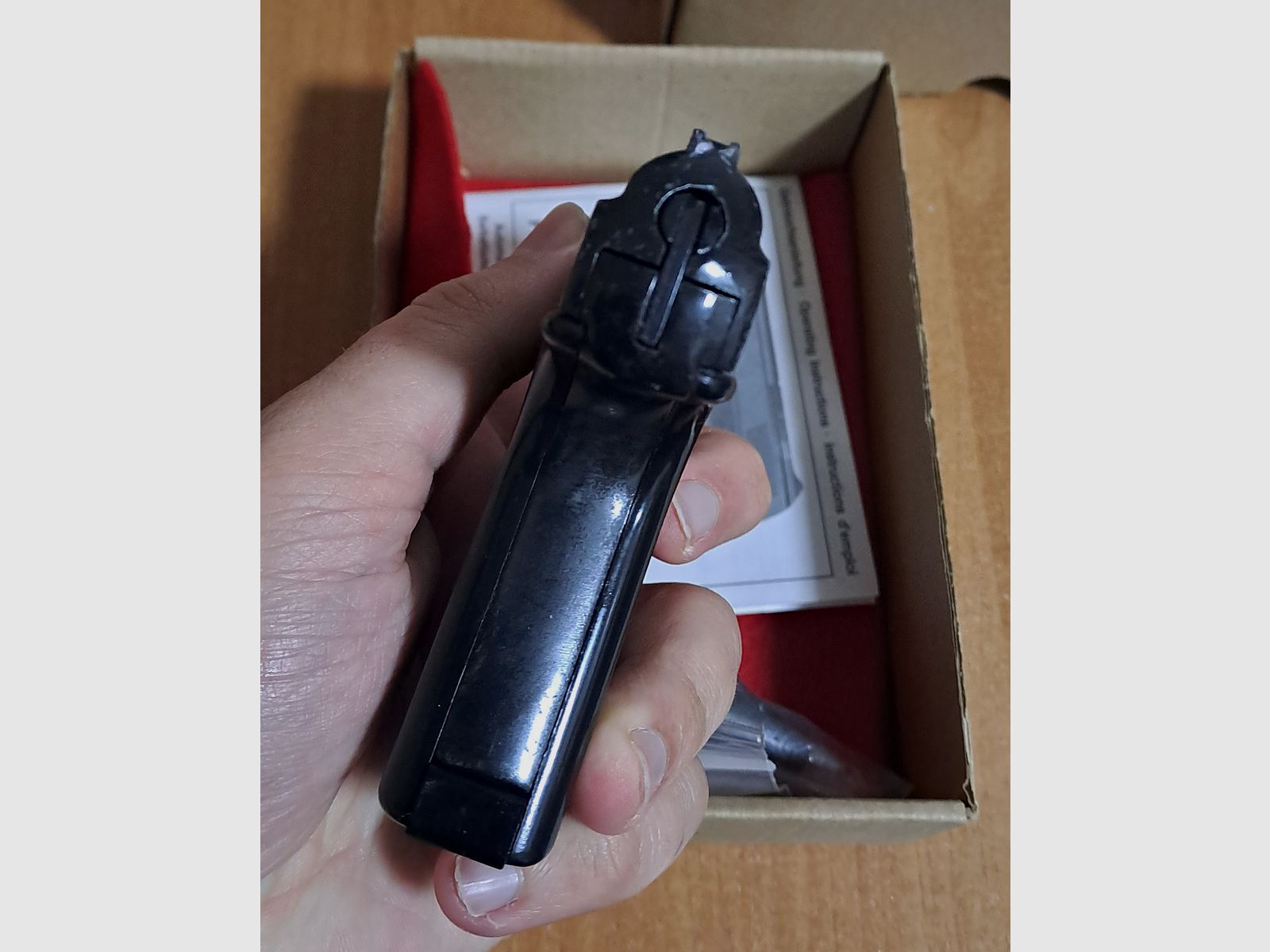 Vecchio protettore per carabina automatica Mod. “G5” nel primo PTB 12/ calibro 8 mm a percussione