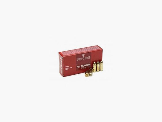 BOITE DE 50 MUNITIONS FIOCCHI CAL. 7.65BRW 73GR