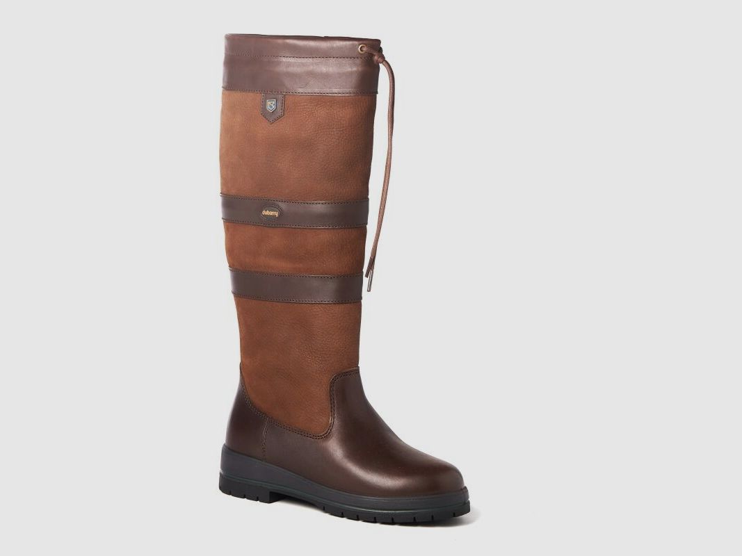 Dubarry Damen Lederstiefel Weit Galway ExtraFit  FB. Walnut