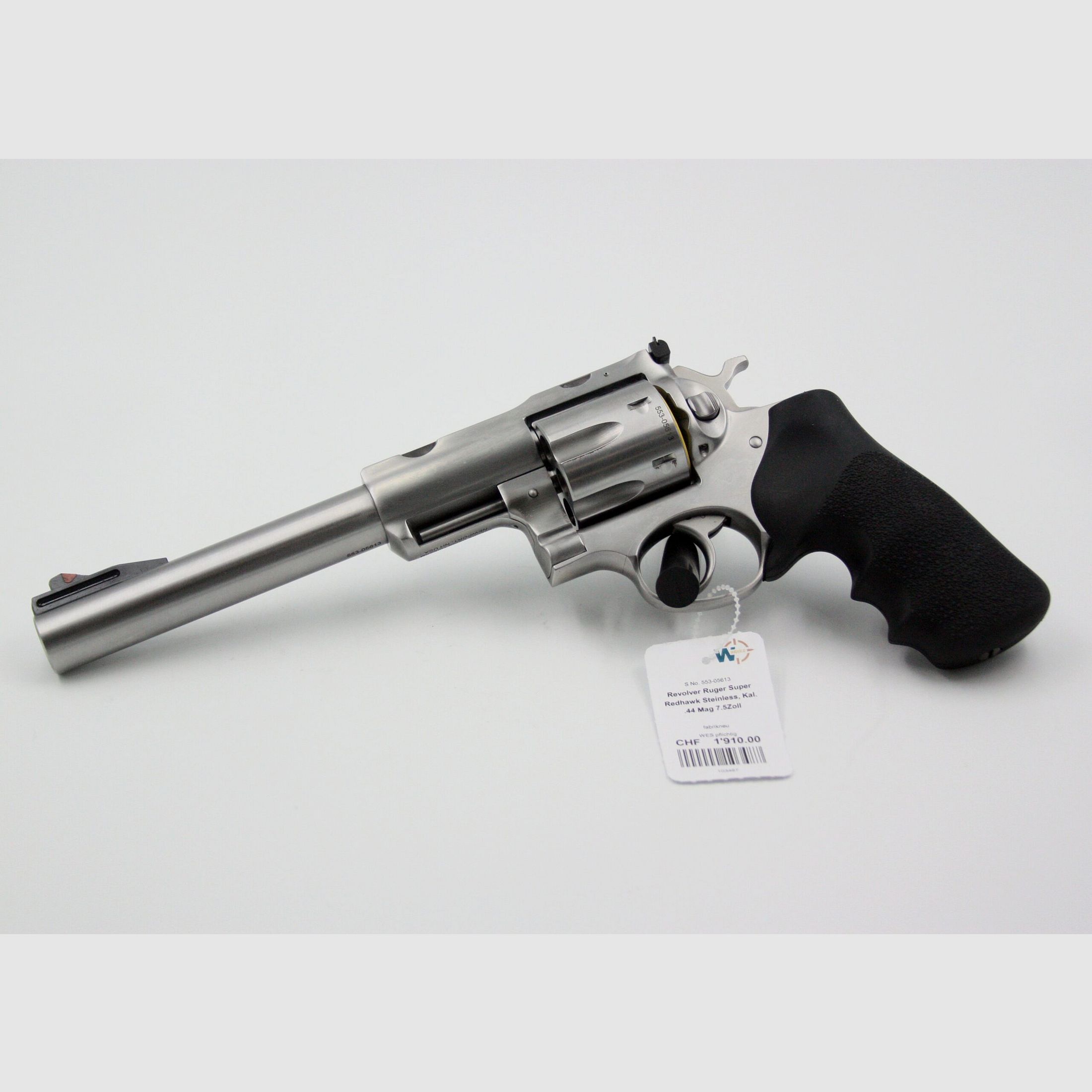 Revolver Ruger Super Redhawk, Stainless, .44 Mag., 7.5″ Lauf, Bild 1 von 2