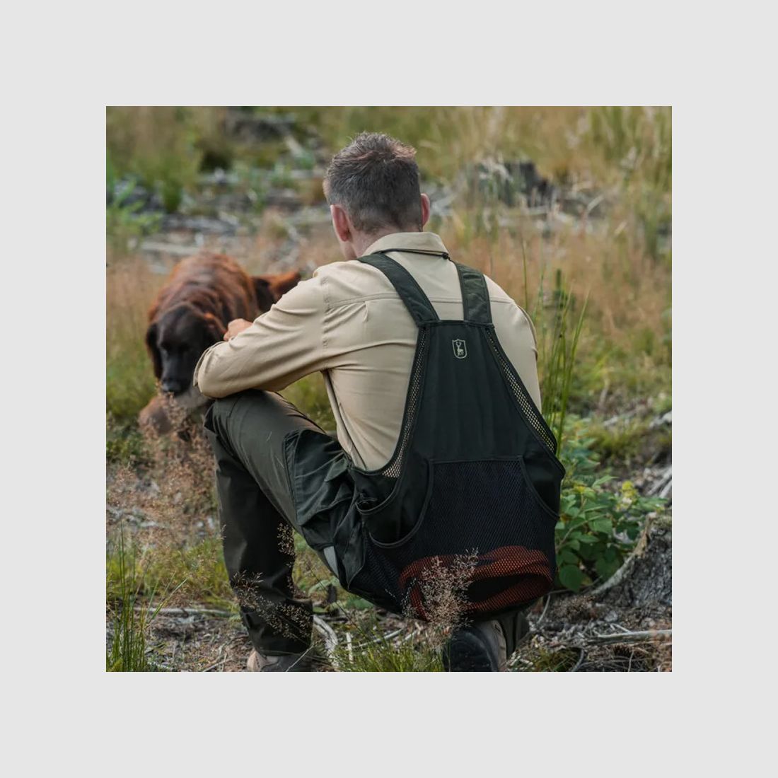 Gilet de chasse Atlas vert 2 poches - Confort et fonctionnalité, image 5 sur 10