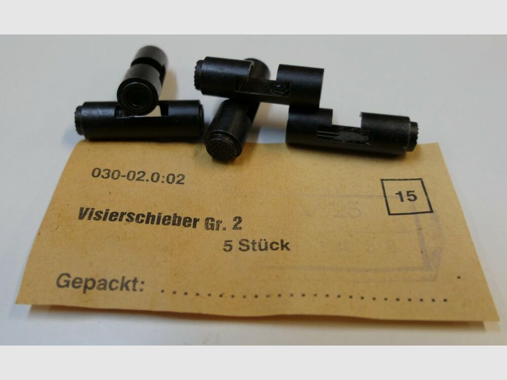 DDR VEB Geräte- & Werkzeugbau Wiesa originale DDR NVA AK 47 Visierschieber misura 2 [ 15 ] mai usato, nuovo per AK47, 7,62x39