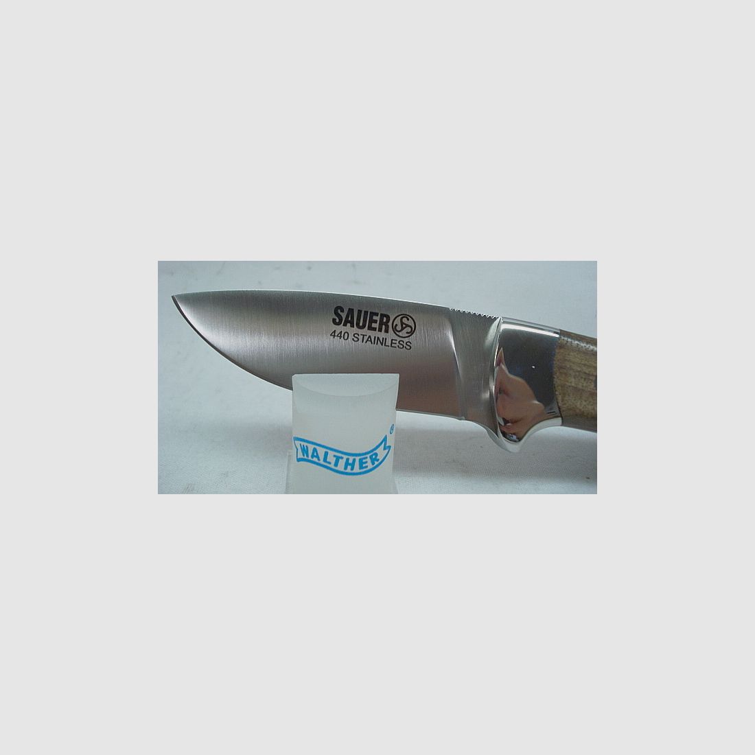 Messer Corto Satinado - 8,50cm Klinge,Walnuss-Griff