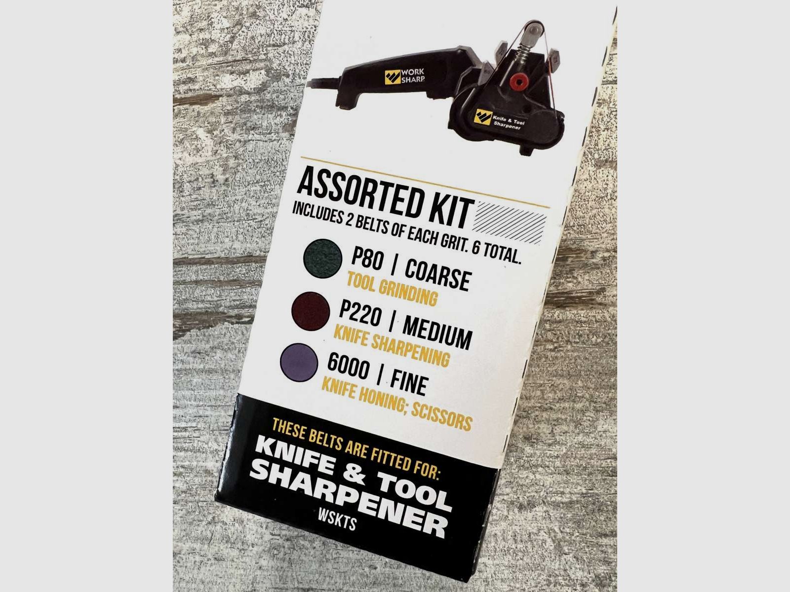 Work Sharp sanding belt set 80 / 220 / 6000