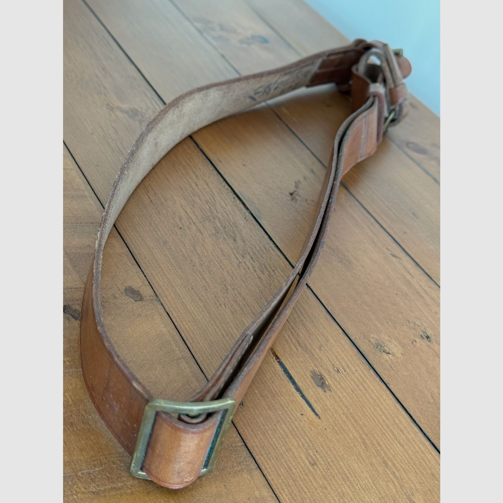 Mosin Nagant Karabiner Leder Riemen für Karabiner aus Reparation NVA DDR Gewehrriemen