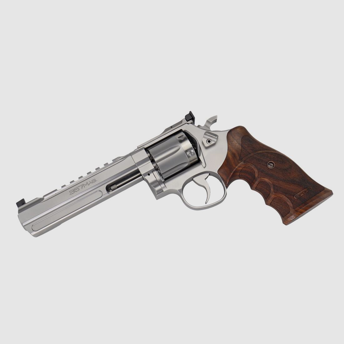 SPOHR 286 Competizione Acciaio 6" Revolver con tamburo intercambiabile Fabbricato in Germania Revolver sportivo da 6 pollici
