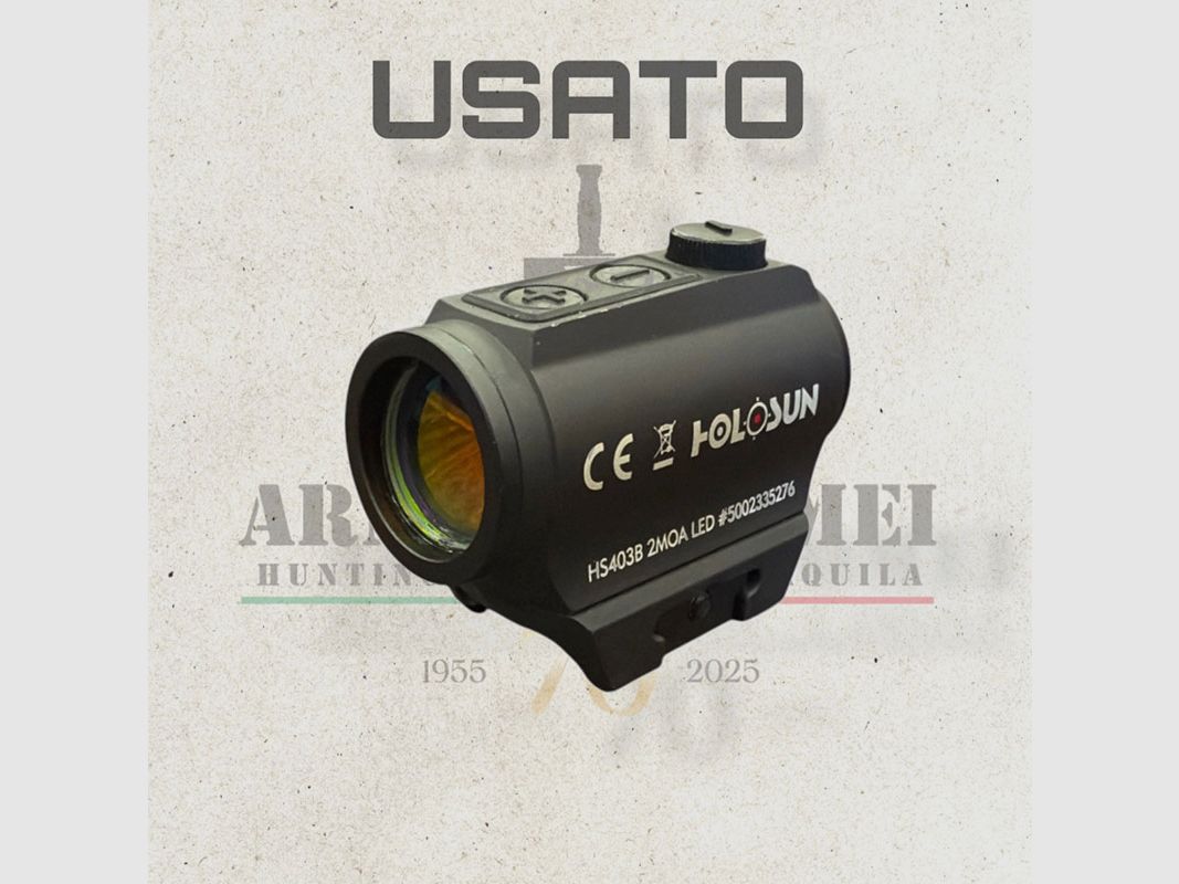 USATO – RED DOT – HOLOSUN – HS403B 2MOA, immagine 1 di 5