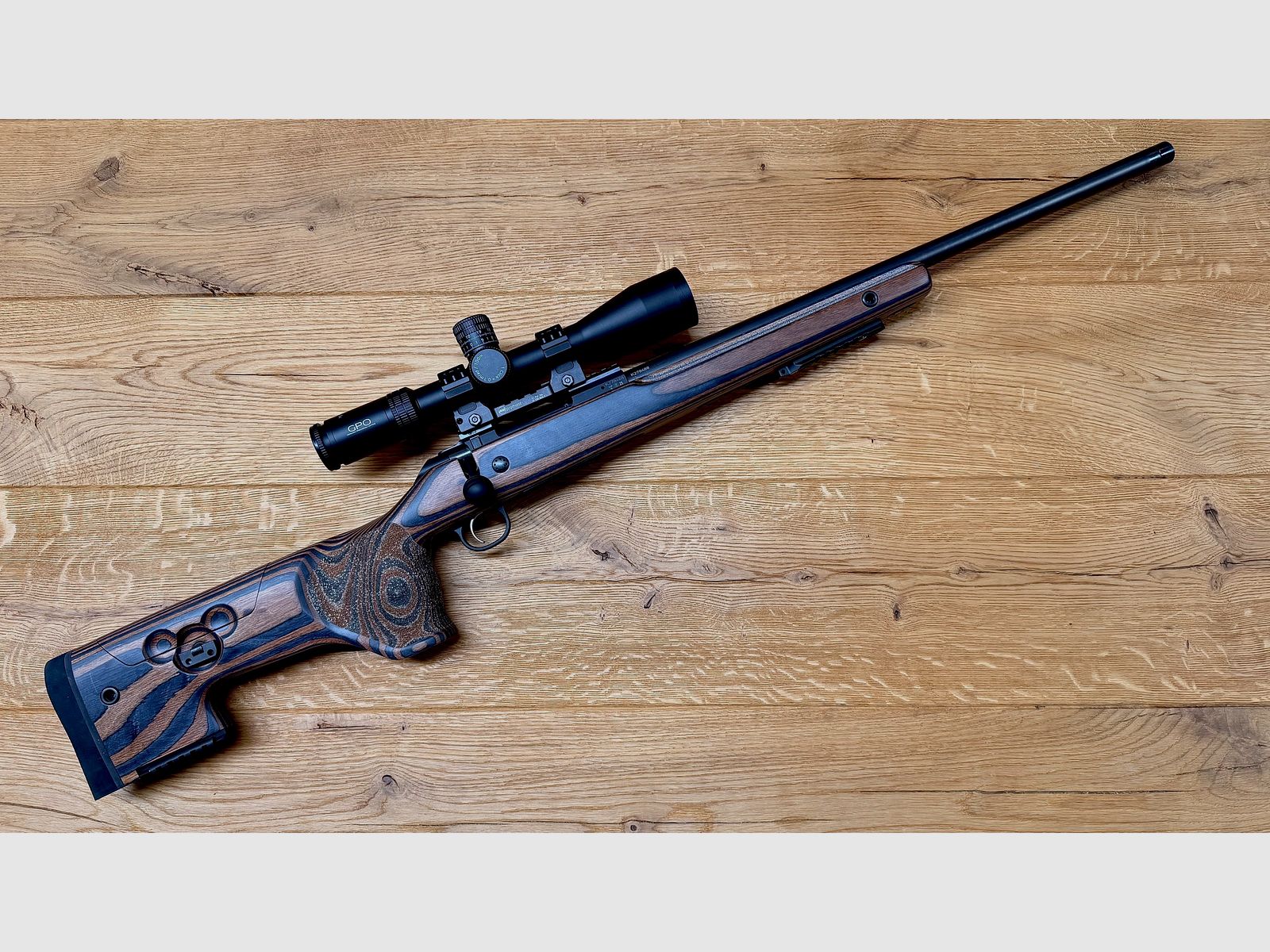 CZ 600+ Range / .308Win / inkl. GPO Spectra 6x 4,5-27x50i & MAK Blockmontage mit Vertikalhebel & Gunwerks Elevate Bipod