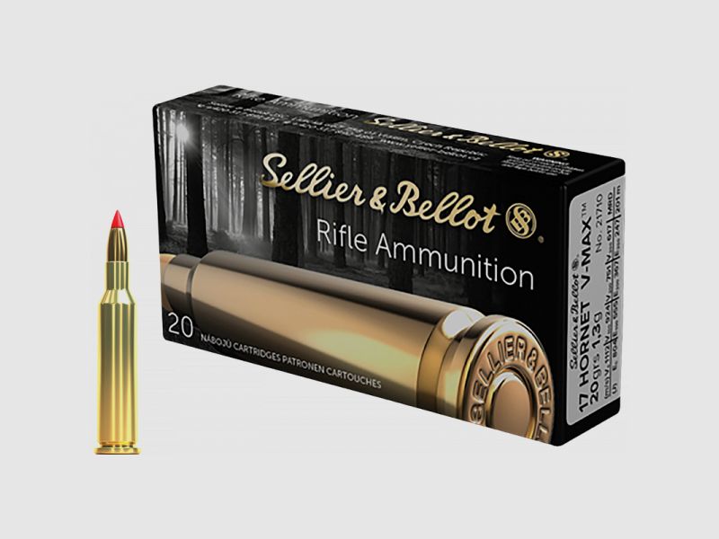 Sellier & Bellot PTS .17 Hornet Hornady V-Max 20 grs Büchsenpatronen